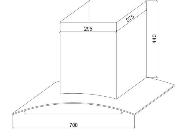 Máy hút mùi EF003-B (90CM) - Hình ảnh 4